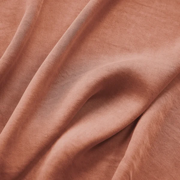 Housse de couette lyocell Tencel™ lavé (260 x 240 cm) Olivia Terracotta