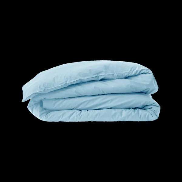 Housse de couette percale bio Elise - Ciel Lavé - 200 x 200 cm