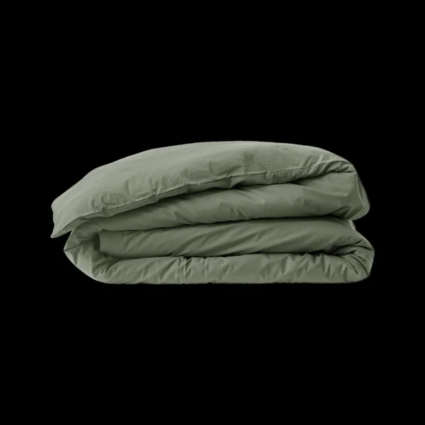 Housse de couette percale bio Elise - Lichen Vert - 200 x 200 cm