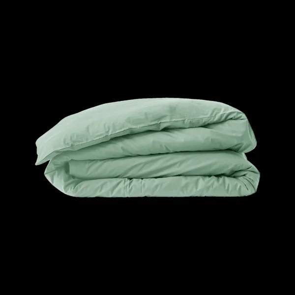 Housse de couette percale bio Elise - Vert d'Eau - 140 x 200 cm