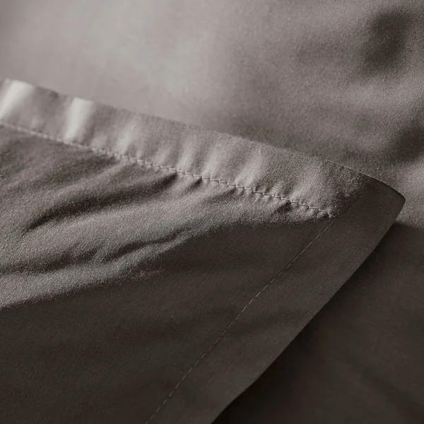 Housse de couette percale de coton (240 x 220 cm) Cali Gris anthracite