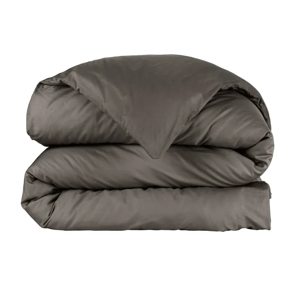 Housse de couette percale de coton (240 x 220 cm) Cali Gris anthracite