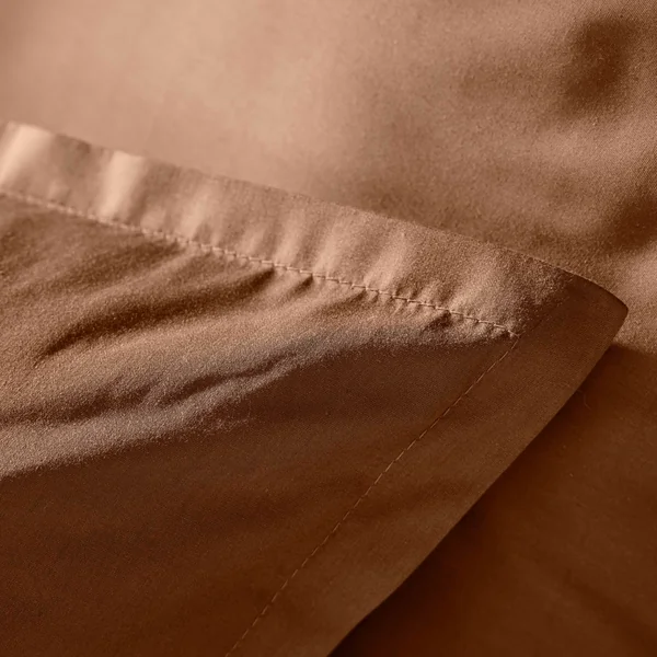 Housse de couette percale de coton (240 x 220 cm) Cali Marron chocolat