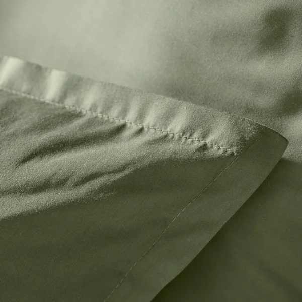 Housse de couette percale de coton (260 x 240 cm) Cali Vert romarin
