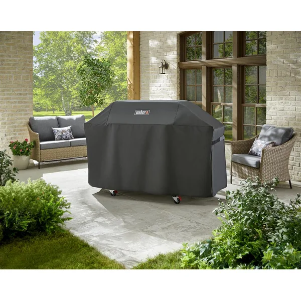 Housse pour barbecue genesis II 400 SERIE coloris noir en polyester Weber - 110 x 64 cm
