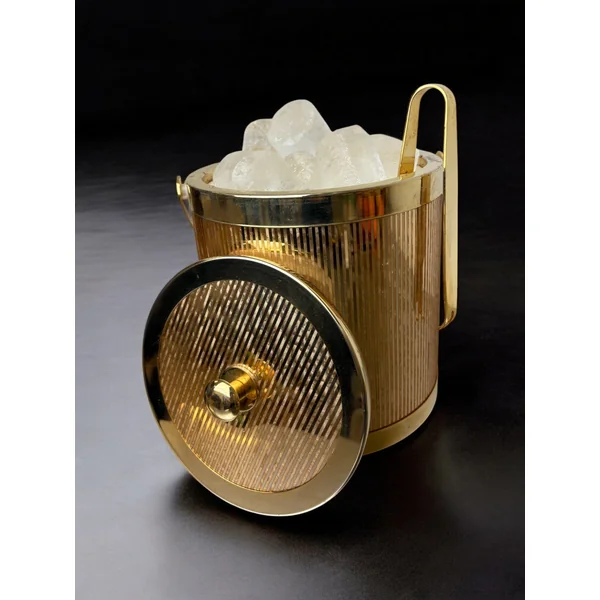 Ice Bucket, Gilded Mirrors, Italy, 1970s