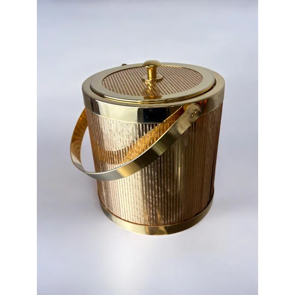Ice Bucket, Gilded Mirrors, Italy, 1970s