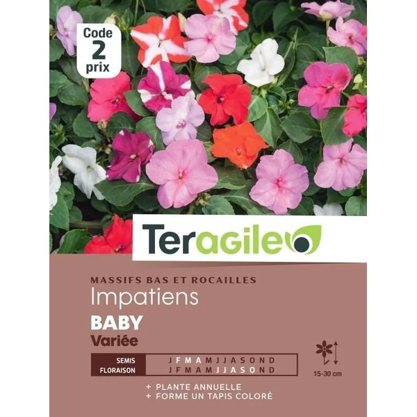 Impatiens Baby Variée 0,2g TERAGILE