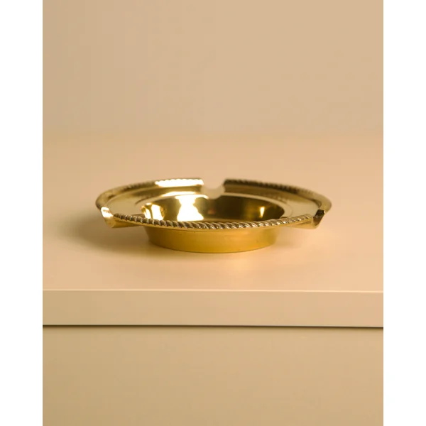 Italian Brass Ashtray DLG Jean Després 60's