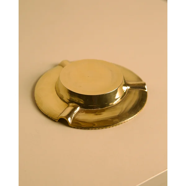 Italian Brass Ashtray DLG Jean Després 60's
