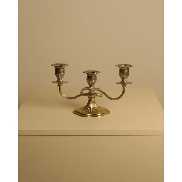 Italian "Medusa" Metal Candleholders, 1960s