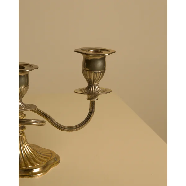 Italian "Medusa" Metal Candleholders, 1960s
