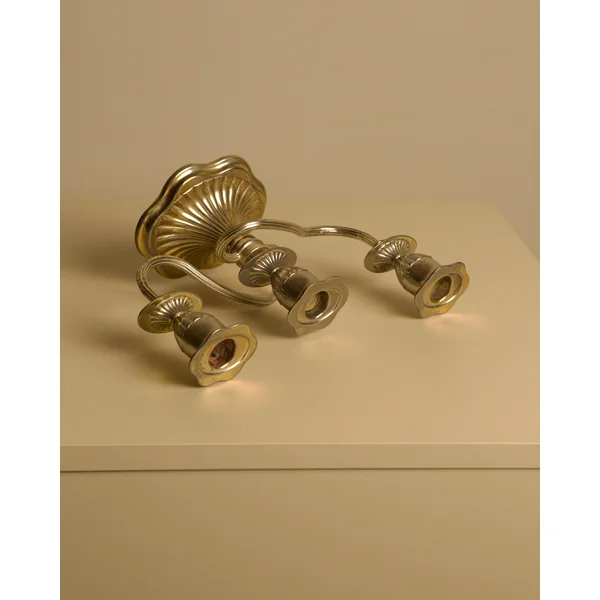 Italian "Medusa" Metal Candleholders, 1960s