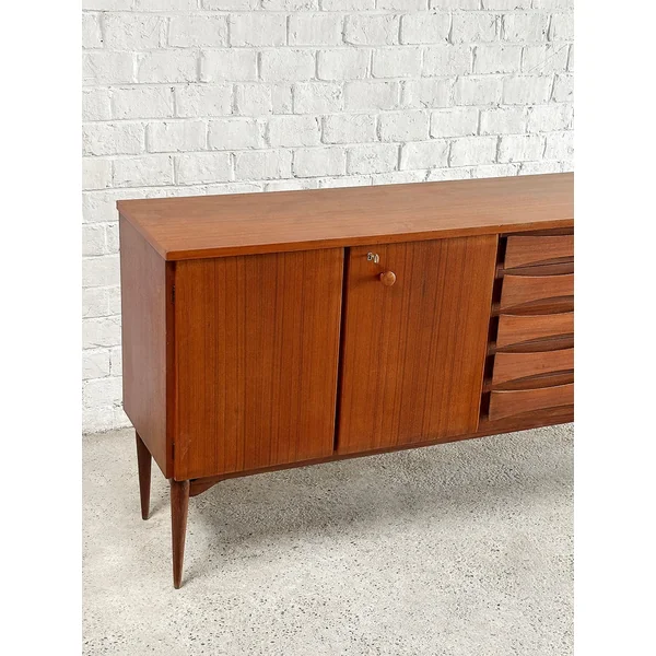 Italian Modernist Teak Sideboard, Vittorio Dassi, 1960's