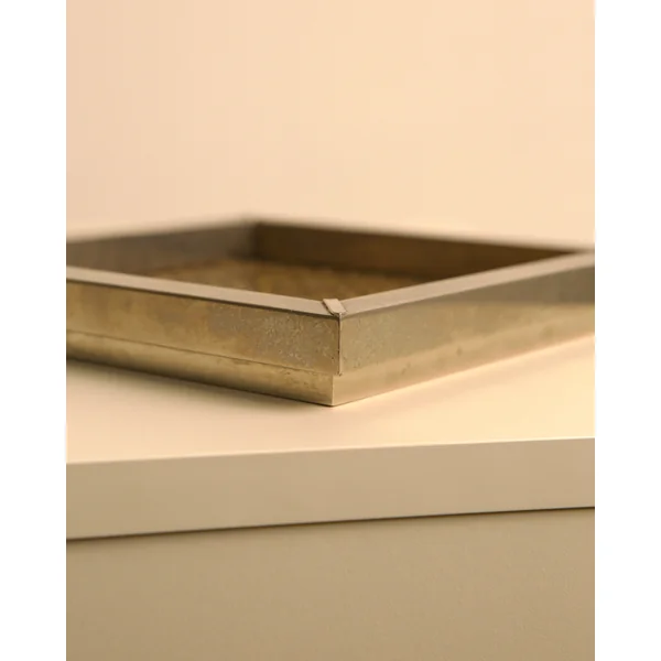 Italian Square Metal Vide-poches, 70s
