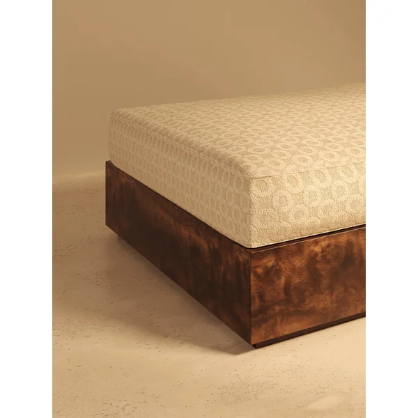 KAVA Collection I SOFA – Walnut Burl Finish, Dedar Upholstery
