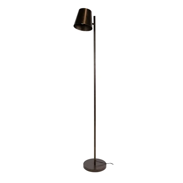 Lampadaire réglable métal brun 1 abat-jour NIAGARA