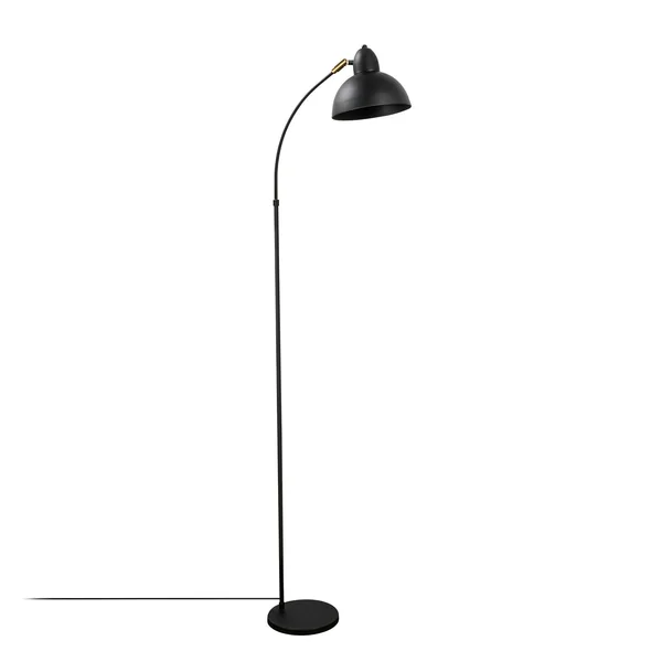 Lampadaire vintage noir & doré avec abat-jour orientable SILE