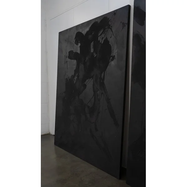 Large Abstract Diptych, Mixed Media on Canvas by Alyse Stone RCA