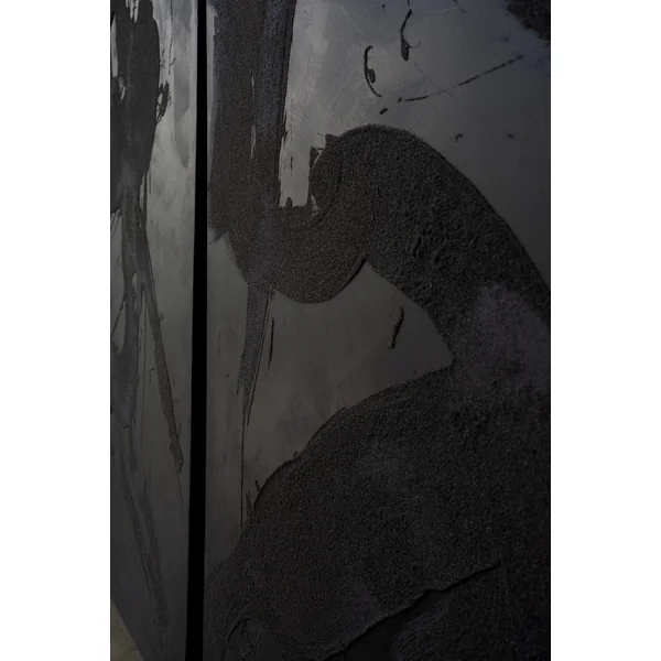Large Abstract Diptych, Mixed Media on Canvas by Alyse Stone RCA