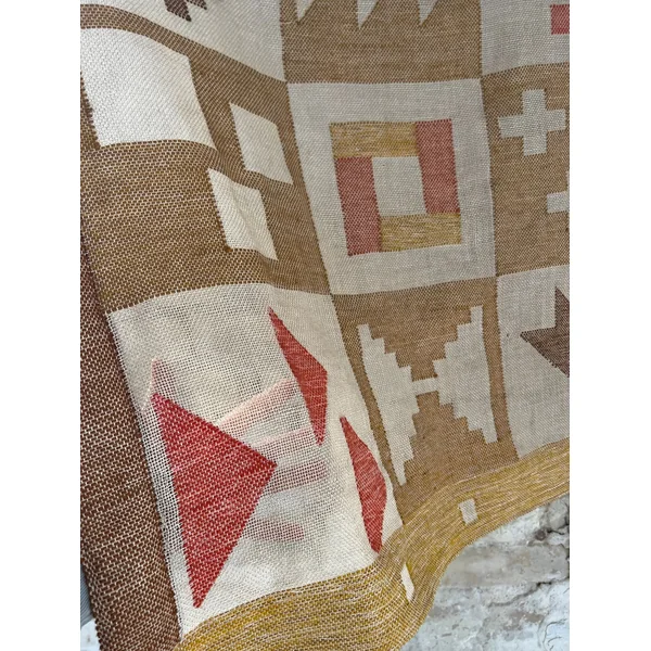 Large Abstract Wool Wall Tapestry, Sweden, 1988