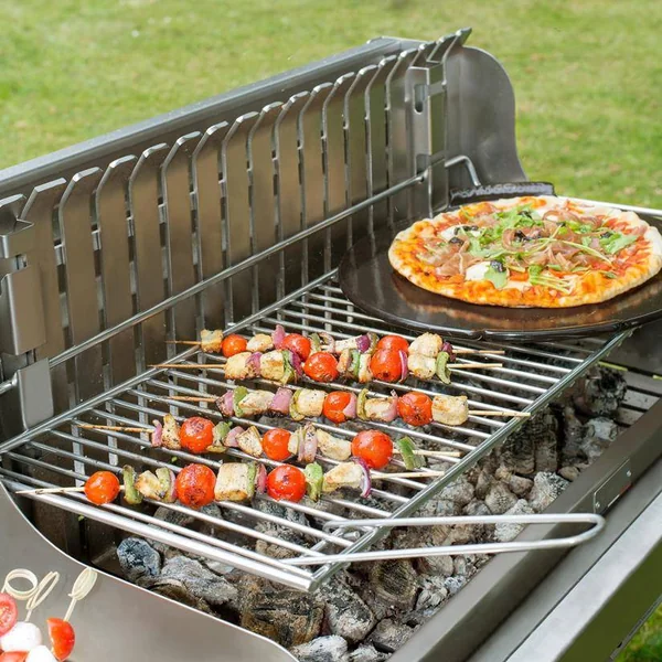 LE MARQUIER Ensemble Barbecue et Chariot Irissarry en Inox