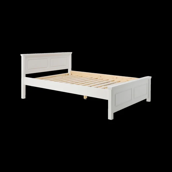 Lit bois massif avec tiroir de rangement en option Théa - 140 x 190 cm