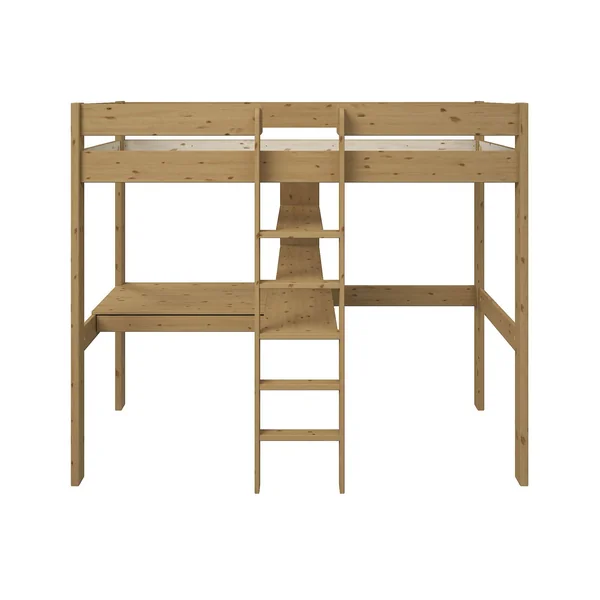 Lit mezzanine bois massif Tim - Miel