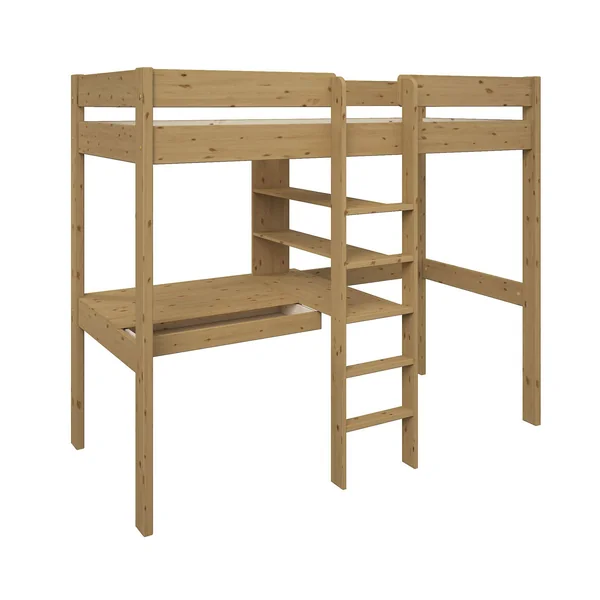 Lit mezzanine bois massif Tim - Miel