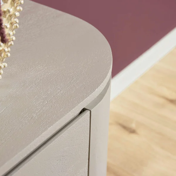 Long meuble TV suspendu bois gris 240 cm AREZZO