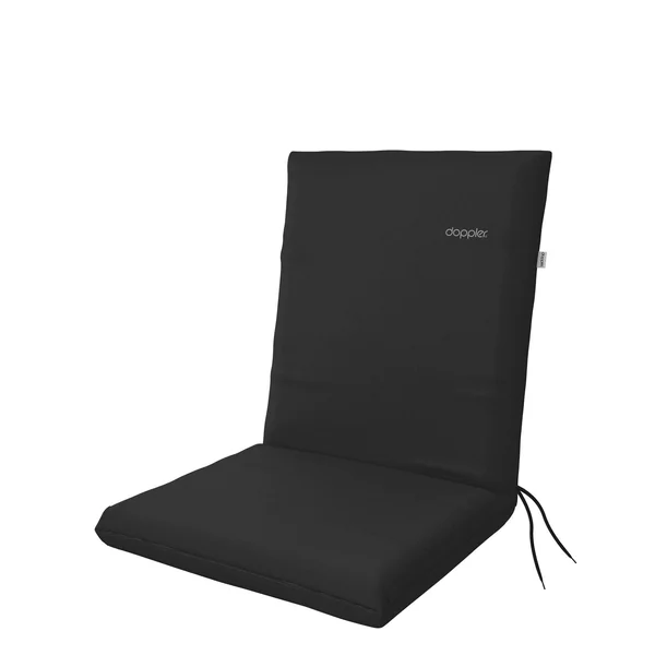 Lot de 2 Coussins de Chaise Nature en Tissus Recyclé - Gris Anthracite