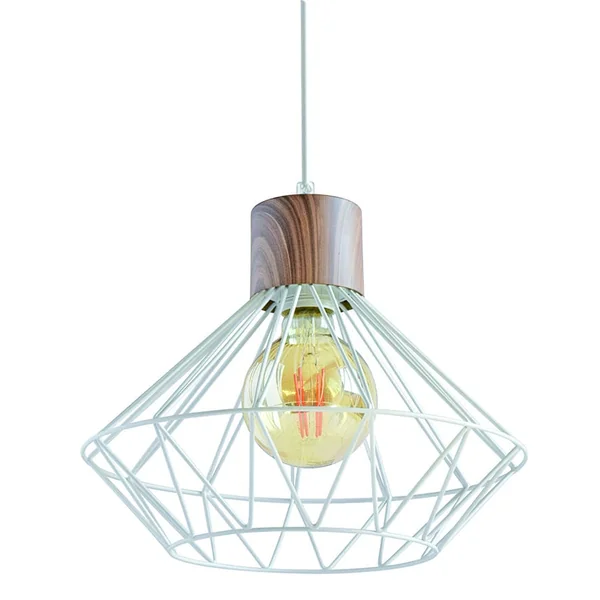 Luminaire suspension Sequoia blanche H25 Ø30 cm SEYNAVE