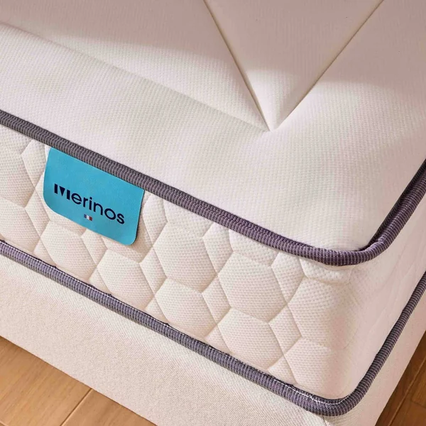 MERINOS Matelas ressorts ensachés 24 cm Full Bed - 140 x 190 cm