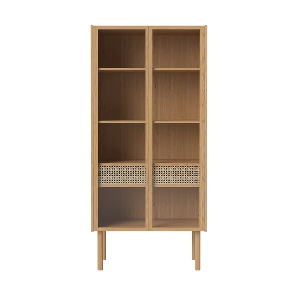 Meuble de rangement Armoire vitrée CANA Chêne huilé BOLIA