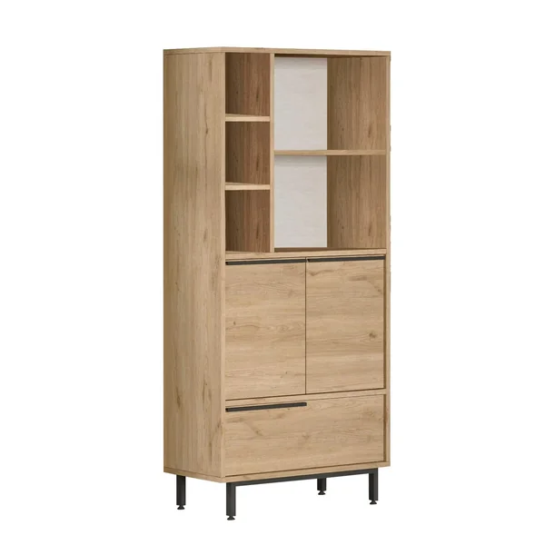 Meuble salle de bains moderne effet bois - 3 portes JENA