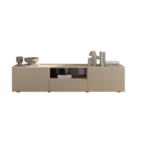 Meuble TV moderne 184 cm coloris cachemire Janeiro