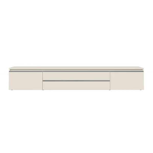Meuble TV moderne 240 cm coloris cachemire Maeva