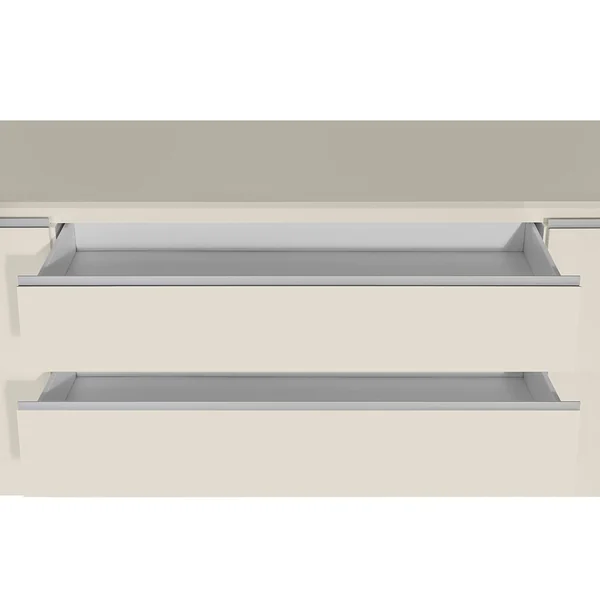 Meuble TV moderne 240 cm coloris cachemire Maeva