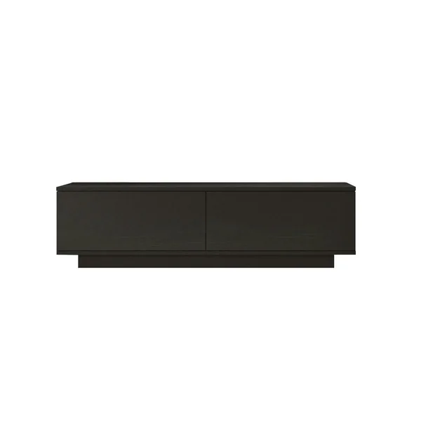 Meuble TV noir style design 2 portes abattantes MARFA