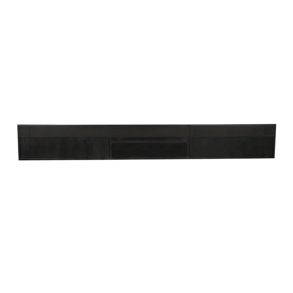 Meuble TV noir suspendu en bois avec rangement 280 cm ALVERA