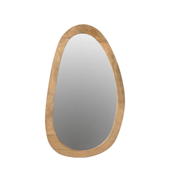 Miroir design organique en bois de manguier 60 x 100 cm ASPEN