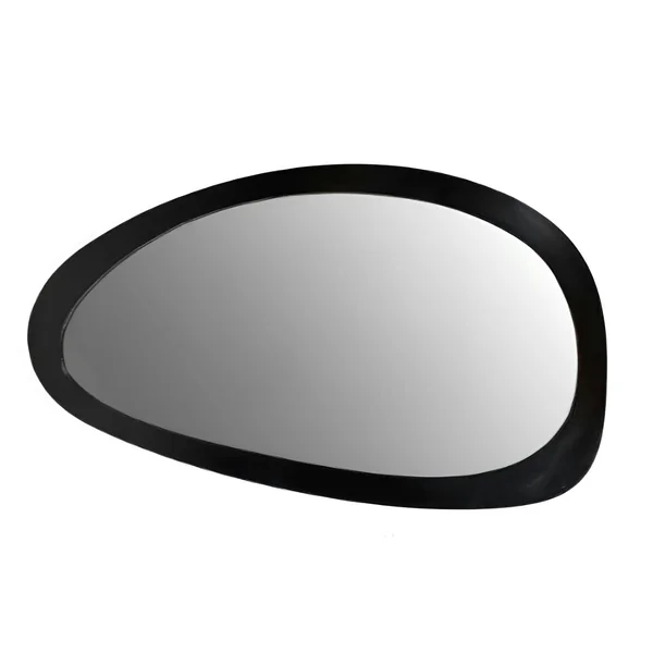 Miroir design organique en bois noir 60 x 100 cm ASPEN