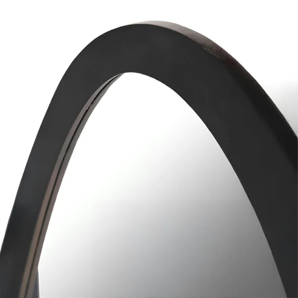 Miroir design organique en bois noir 60 x 100 cm ASPEN