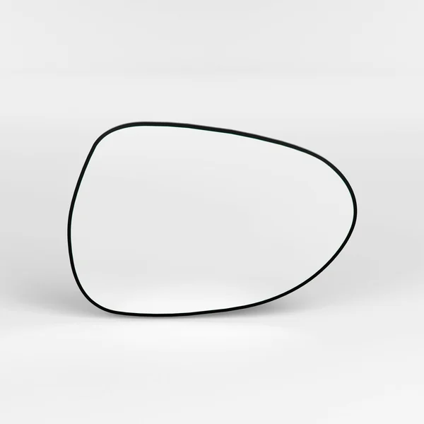 Miroir mural organique cadre noir 91 cm - style moderne CODY