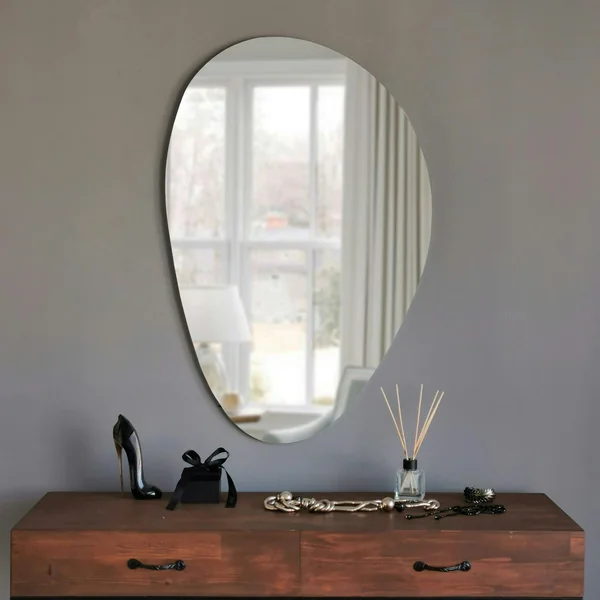 Miroir mural organique forme galet 76 cm - style design CODY