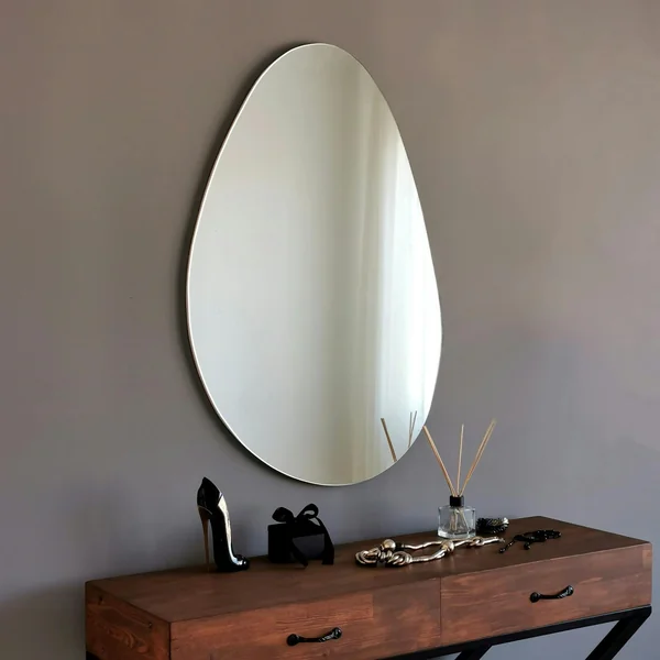 Miroir mural organique forme galet 76 cm - style design CODY
