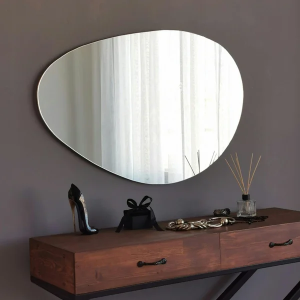 Miroir mural organique forme galet 76 cm - style design CODY