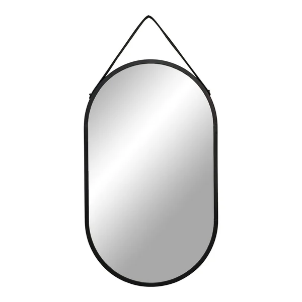 Miroir ovale noir avec accroche assortie 60 cm SEOUL