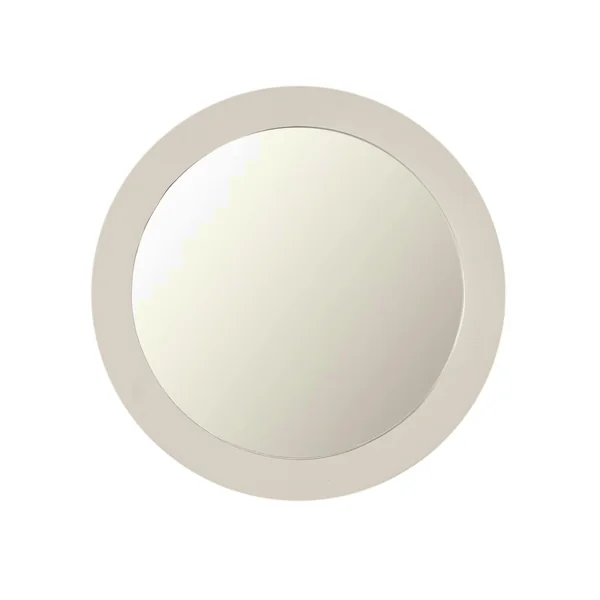 Miroir rond en bois couleur sable diamètre 60 cm ASPEN