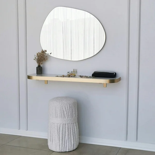 Miroir rond organique 75 cm - entrée, salle de bains CODY